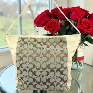 Coach Legacy Weekend Signature Shoulder Bag - Style 23702 - Pristine Condition